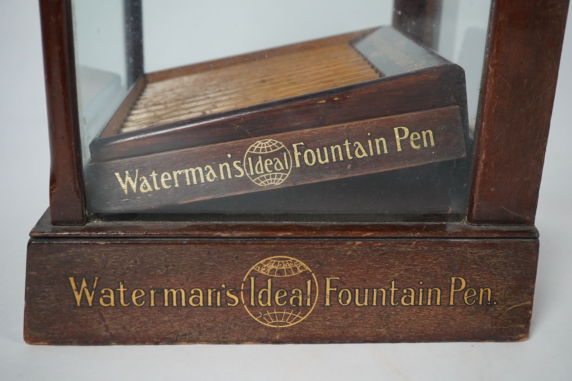 A Watermans ideal fountain pen retailer’s cabinet 41cm high x 27cm wide
